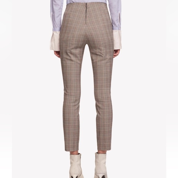 Rag & Bone Simone Skinny Pant in Ivory Black Multi Glen Plaid sz 6 - Picture 2 of 14